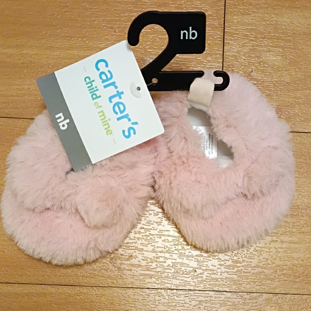 Pink Plush Faux Fur Slippers Cozy Comfort